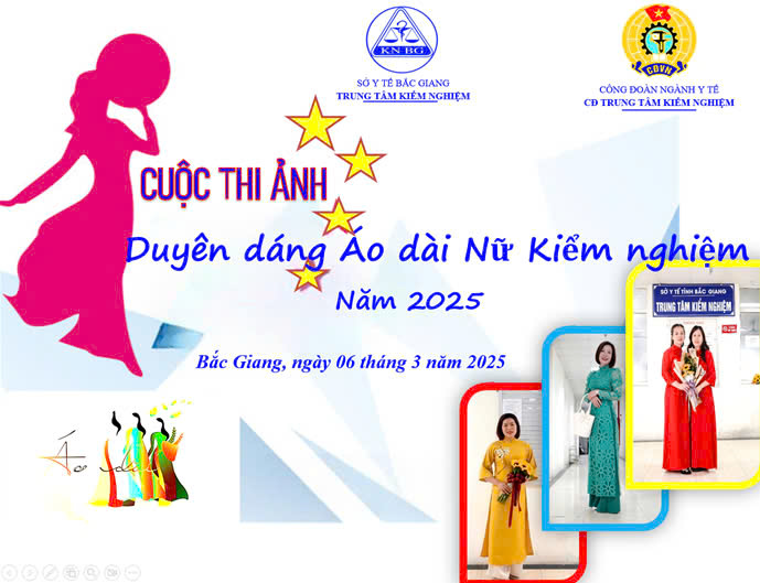 Công đoàn Trung tâm Kiểm nghiệm Công bố giải cuộc thi ảnh "Duyên dáng áo dài nữ đoàn viên Kiểm nghiệm - năm 2025” nhân ngày Quốc tế phụ nữ 8/3 năm 2025